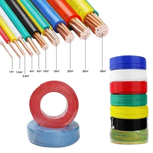 Hot Sale BV 450/750V PVC Insulation 4Mm Wire Cable Fire Resistant Electrical Cables Wires For House