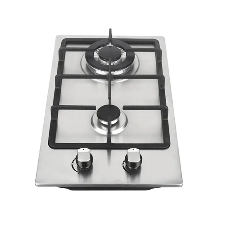 キッチンガスコンロコンロステンレス鋼内蔵2バーナーガスストーブテーブルガラストップガス炊飯器