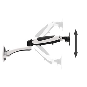 Montaje en V Brazo de resorte de gas flexible y ajustable Montaje en pared para monitor de pantalla única de 13 "-32" - Product Image 3
