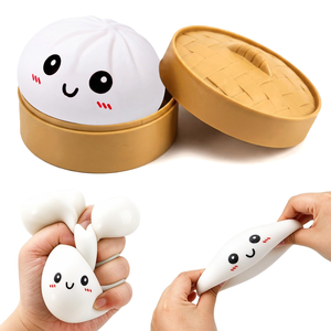 Jouets Squishy en forme de Ravioli, Boîte Mystère Géante de Squishies Ravioli, Balles Anti-Stress Colorées en Forme de Ravioli, Petits Cadeaux de Noël - Product Image 1