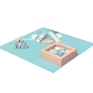 Escalade pour enfants, emballage <span class=keywords><strong>d</strong></span>'intérieur doux, blanc, jeu de balles carrées, bon marché, - Product Image 3