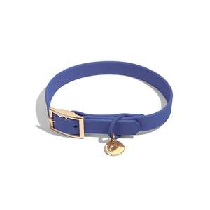 lila rosa goldene Schnalle Kunststoff Haustier Hundekragen und Leine individuelles solides Muster wasserdicht Haustierprodukte - Product Image 1