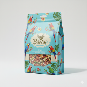 OEM Factory, Custom Printed 5kg 10kg 15kg Side Gusset Flat Bottom Pouch for <strong>Bird</strong> Parrot Food <strong>Seed</strong> Packaging - Product Image 3