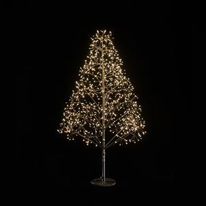 ARBRE DE NOËL EN BOIS ÉCLAIRÉ 1000 LEDS BLANC CHAUD H. 120CM AVEC ADAPTATEUR - Product Image 1