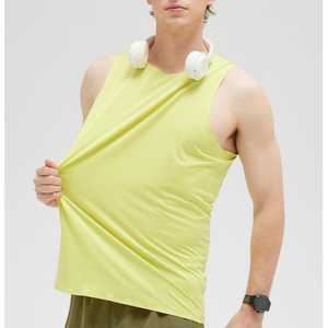Customized Men's Latest Design Knitted Plus Size Breathable-Wholesale Price Wear <b>Singlets</b> for <b>Running</b> - Product Image 3