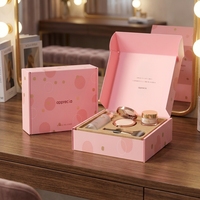 Boîte cosmétique en papier ondulé personnalisée de luxe avec logo et finition gaufrée pour les produits de soin de la peau et de maquillage