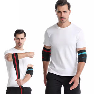 Soporte de compresión para levantamiento de pesas y press de banca, protector de codo para hombres y mujeres, protección atlética para la articulación del codo - Product Image 5