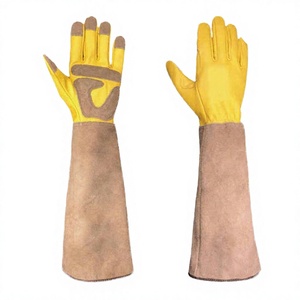 Wholesale Leather Beekeeping Gloves Premium 4 Mil Thick Long Sleeve Protection Anti-Sting Tear-Resistant Safety Gloves - Product Image 1