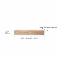 Table basse d'extérieur en teck de qualité supérieure, style moderne et minimaliste, avec assemblage de précision, directement de l'usine, pour projets de villas de luxe