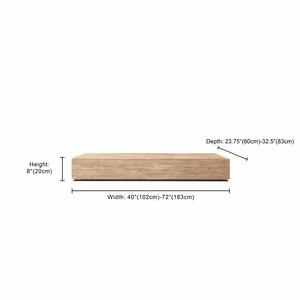 Mesa de Centro de Madera de Teca de Grado A, Estilo Moderno y Minimalista, Directo de Fábrica, con Unión de Precisión para Proyectos de Villas de Lujo - Product Image 3