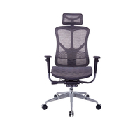 Chaises de bureau ergonomiques réglables modernes Sièges pivotants inclinables en maille pour la direction Fourniture en métal de luxe en gros