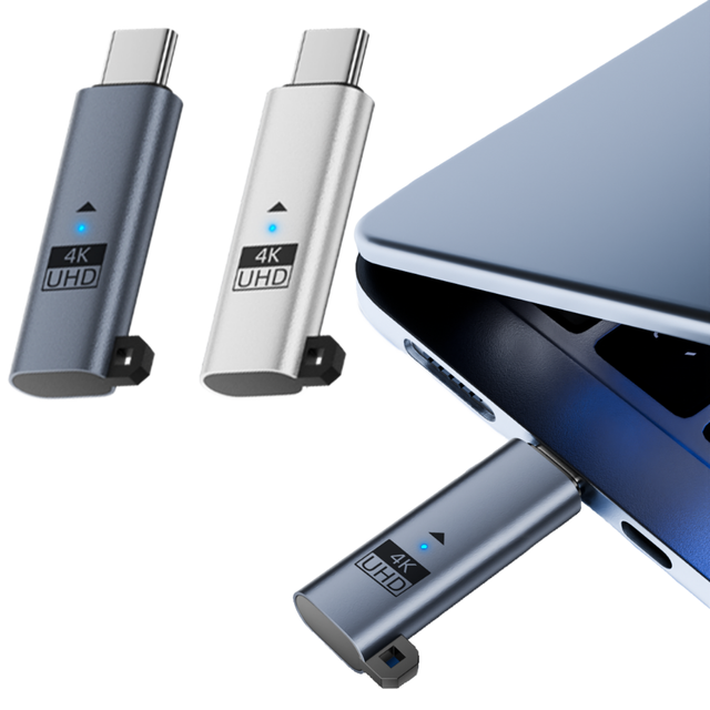 USB C Dummy Plug 4K 60Hz Virtual Monitor Type-C DDC EDID Display Emulator Adapter Compatible with Thunderbolt5/4/3 USB4 Laptops
