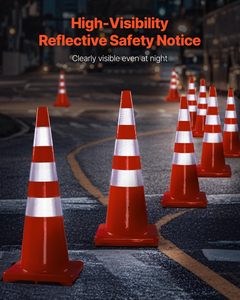 CITICITY Safety Cones Traffic Cones, PVC Orange Construction Cones, Reflective Collars Traffic Cones Used for Traffic Control - Product Image 2