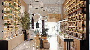 Parfumerie moderne Aménagement d'intérieur Boutique de maquillage sur mesure Vitrine Décoration Parfums Vitrine en verre - Product Image 2