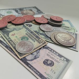 아이들을 위한 핫 세일 큰 놀이 돈 돈과 동전 학습을위한 자기 교육 자원 - Product Image 2