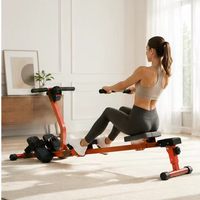 Rameur d'intérieur compact et peu encombrant, silencieux et fluide, avec moniteur numérique, siège confortable, pour un entraînement complet à domicile