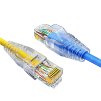Kabel LAN Super Slim Cat6a SSTP RJ45 Ethernet Patch Cord 4 Core Produsen Kabel PVC 28awg 30awg