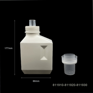 Chai Dung Dịch Tẩy Rửa Bằng Nhựa <span class=keywords><strong>HDPE</strong></span> Rỗng Hình Vuông Màu Trắng 400Ml 600Ml 1L - Product Image 2