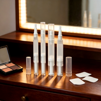 Tubo dispensador giratorio portátil de 2ml y 5ml para cosméticos, aceite para cutículas y base de maquillaje