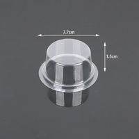 Hengmaster Mini boîtes à dessert en plastique transparent pour cupcakes et muffins pour emballage de gâteaux et bols en forme de dôme