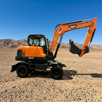Pabrik Cina Produsen Mesin Excavator Roda Tugas Berat 6 Ton dengan Harga Bagus
