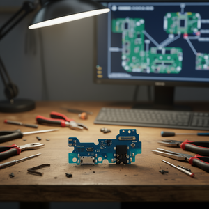 Placa de Carga para Samsung Galaxy A32 4G A325 Negra, Repuesto Nuevo, Placa Pequeña - Product Image 3