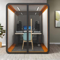 Cabine de bureau insonorisée modulaire moderne en aluminium pour salon supermarché maison école entrepôt/Villa salle de sport salle de pratique vocale