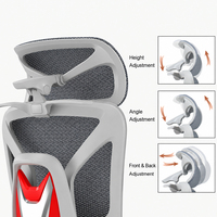 Chaise de bureau ergonomique pivotante confortable, nouveau design, entièrement en mesh, chaises confortables pour le bureau avec repose-pieds, Sillas De Oficina