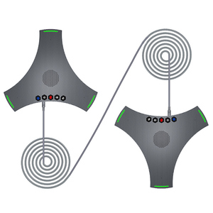 Haut-parleur de conférence Bluetooth Moertek S400 avec fonction 360°. Microphone omnidirectionnel avec suppression du bruit pour Zoom/Teams/Webex S400 - Product Image 5