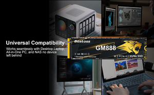BESTOSS 内置 OEM M.2 2280 512GB/1TB/2TB/4TB PCIe Gen4 NVMe SSD，读取速度为 6800-7300MB/s，适用于台式机，<span class=keywords><strong>3</strong></span> 年保修 - Product Image 2