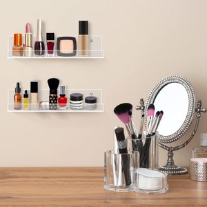 Estante de acrílico moderno sostenible para discos, montaje en pared, soporte de álbum de tamaño personalizado de melamina transparente de 12 pulgadas, estantes flotantes para - Product Image 6
