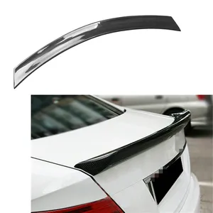 W204 V Style Rear Spoiler for Mercedes-benz C Class 2007-2013 spoiler Wings Carbon Fiber Trunk Boot Lips W204 Car Spoilers