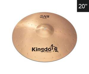 Ensemble de cymbales Kingdo en laiton fait main, 14 hi-hats + 16 <span class=keywords><strong>crash</strong></span> + 18 <span class=keywords><strong>crash</strong></span> + 20 ride, <span class=keywords><strong>série</strong></span> B8-SN8, 5 pièces - Product Image 5
