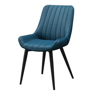 Luxury Modern Design Restaurant Upholstered Hotel High Back PU <b>Leather</b> <b>Dining</b> <b>Chairs</b> - Product Image 5