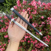 Épée miniature Geralt de 30,5 cm, style jeu The Witcher, en alliage de zinc, modèle de jouet en métal, idéale pour un cadeau de Noël