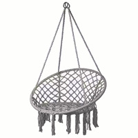 Macrame Patio Swings Hamac Swing Chair Décoration intérieure et extérieure suspendue avec glands et franges pour les tout-petits et les adultes