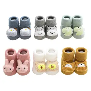 Calcetines gruesos de lana para niños de 3 años, calcetín para bebés de dibujos animados - Product Image 1