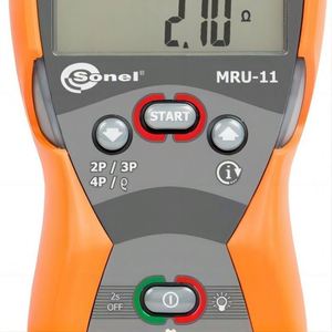 เครื่องวัดความต้านทานดินและความต้านทานดิน Sonel MRU-11 พร้อมช่วงอุณหภูมิการทำงาน -10 ถึง +50 องศาเซลเซียส รับประกัน 1 ปี Son MRU-11 - Product Image 6