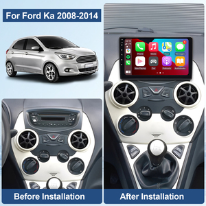재고 9 "화면 2008-2014 포드 카 카플레이 <span class=keywords><strong>4</strong></span> + 64GB 자동차 스테레오 라디오 안드로이드 14 GPS 탐색 와이파이 FM DVD 플레이어 AHD 카메라/마이크 - Product Image 5