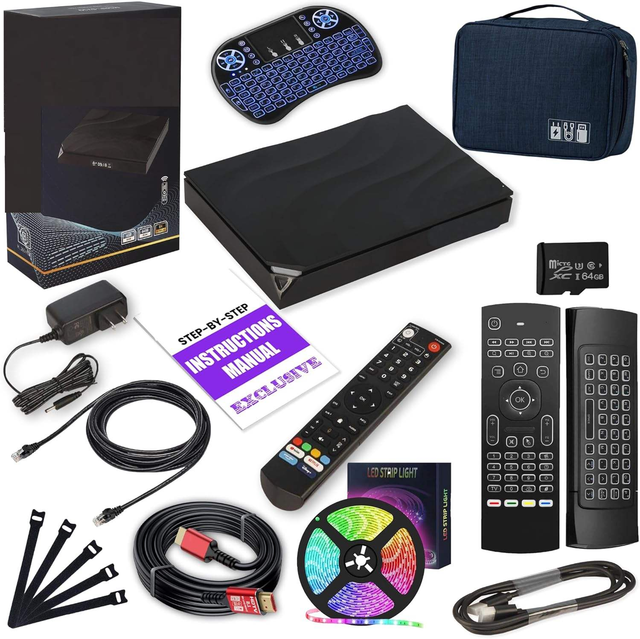 Factory Price Hot Sale Vseebox V6 MAX Quad Core Android 15 4K Amlogic S905 TV Box with Backlit Remote