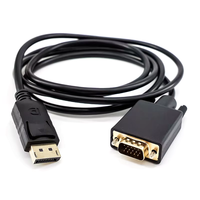 Cable DFX a VGA de 1.8M 1080P Full HD Macho a Macho con Blindaje de PVC para PC, Laptop, Monitor, Proyector, TV