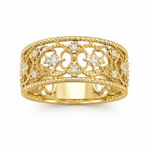 Anello Intrecciato con Texture Cava per Donne, Design Vintage, Accessorio da Dito per Uso Quotidiano - Product Image 1