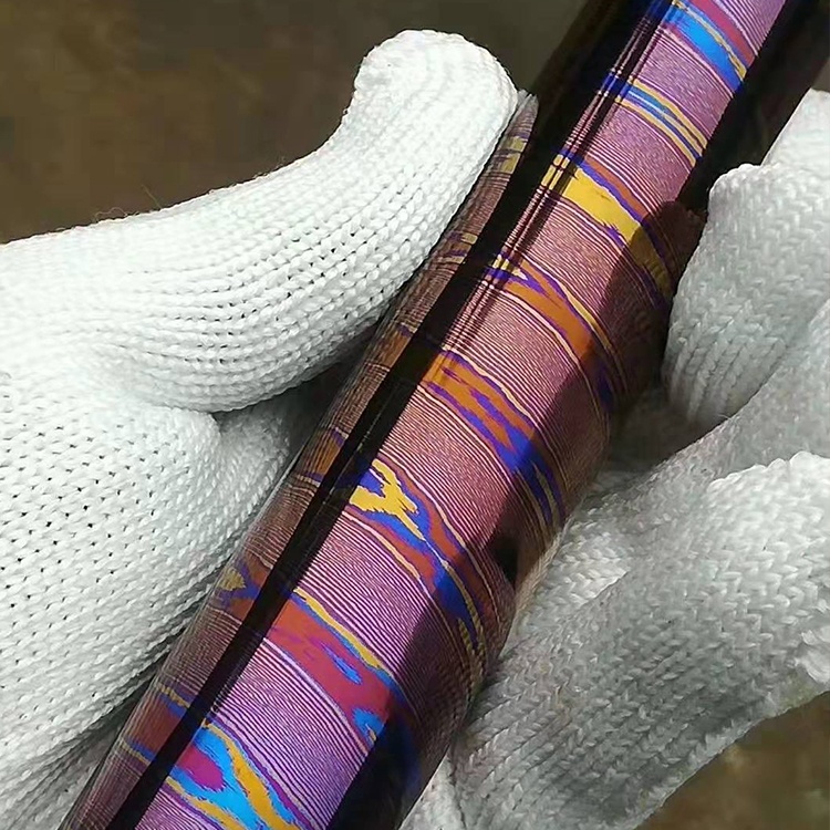 Заводская оптовая продажа, титановый дамасский лист и стержень