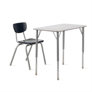 Meubles de bureau rectangulaires pour étudiants, chaise de bureau, bureaux pour salles de réunion, table d'ordinateur à hauteur réglable - Product Image 1