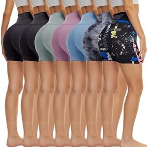 Shorts de sport pour femmes, taille haute, coupe ajustée, écologiques, séchage rapide, poches latérales, tissu Oxford respirant, logo personnalisé, nœud - Product Image 3