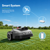 Robot tondeuse électrique sans fil avec fonction de tonte de bordures par GPS, moteur 2 temps, qualité industrielle, entièrement automatique, intelligent, DIY
