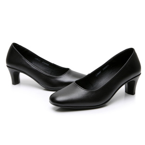 Zapatos Negros <span class=keywords><strong>de</strong></span> Mujer para Hotel, Zapatos Profesionales <span class=keywords><strong>de</strong></span> Tacón Alto <span class=keywords><strong>de</strong></span> Cuero, Zapatos Cómodos Antideslizantes para Gerente - Product Image 6