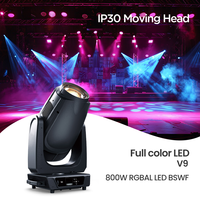STAR LIGHT V9 800W Projecteur LED à tête mobile RGBAL 21000lm CRI94 R9=95 Calibrage automatique des couleurs Beam/Spot Wash Zoom 6-52 Lumière de scène