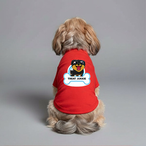 Camiseta de Cuello Redondo de Algodón de Primera Calidad para Perro en Color Rojo, Ropa para Mascotas Transpirable, Suave, Ligera y Cómoda - Product Image 2