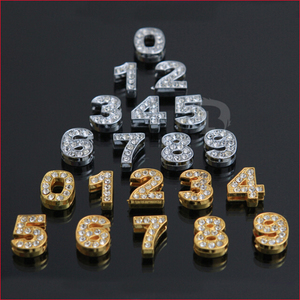 Vòng Tay Charm Trượt Bằng Da Bán Buôn Tự Làm Thời Trang Blues Vòng Tay Charm Hình Hoa Trái Tim Vương Miện 10Mm Bằng Hợp Kim Kẽm Quyến Rũ Thanh Trượt - Product Image 2